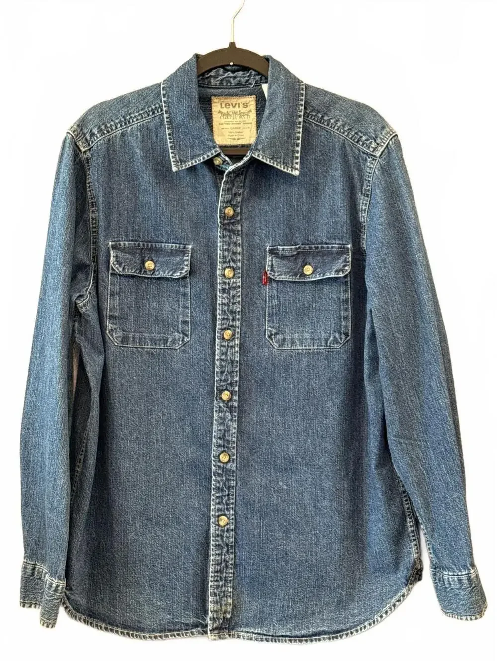 Levi's Men's Large Denim Button-Up Shirt